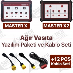 Ağır Vasıta Yazılım Paketi ve Kablo Seti (Master X ve X2 İçin)